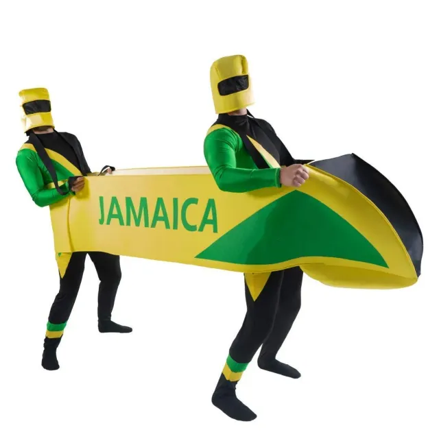 Bodysocks Cool Runnings Bobsled costume taglia unica elasticizzato