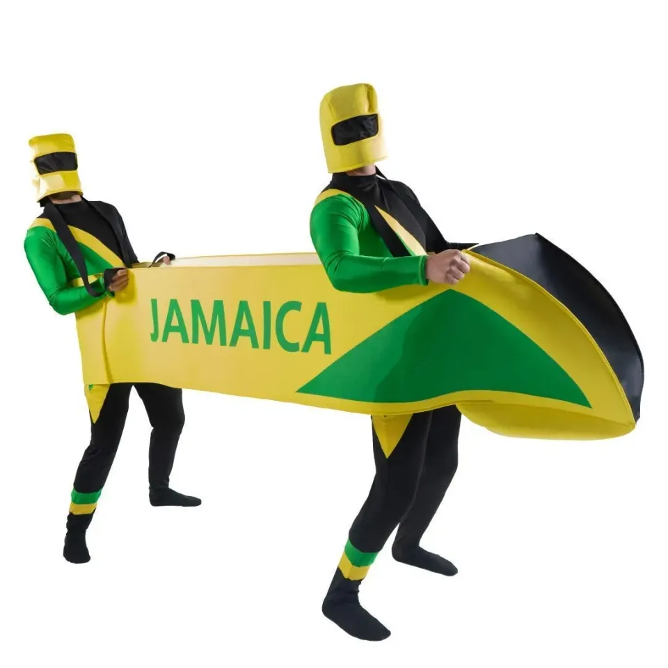 Bodysocks Cool Runnings Bobsled costume taglia unica elasticizzato
