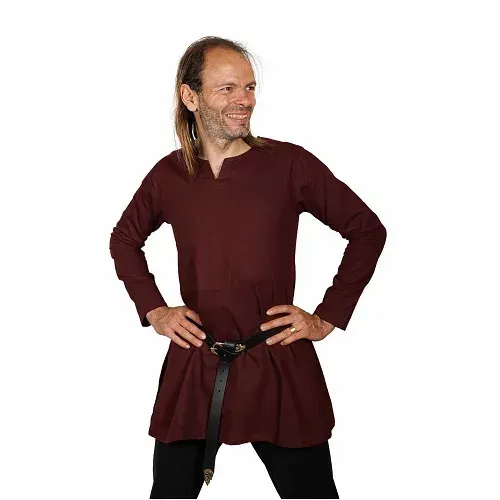La Bottega di Merlino camicia in cotone costume marrone
