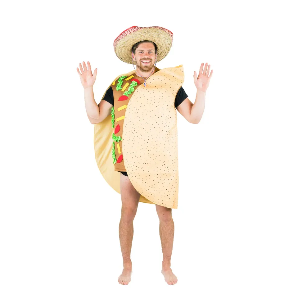 Bodysocks Costume Taco Adulto Taglia Unica Cibo Divertente