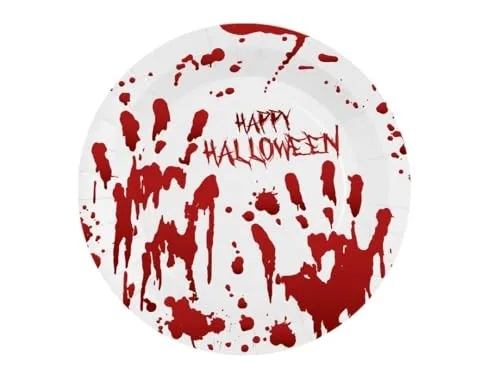 P'tit Clown 23594 piatti Halloween sanguinanti 8 pezzi