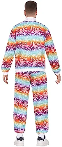 Guirca 90s Star Gymnast costume tuta unica multicolore