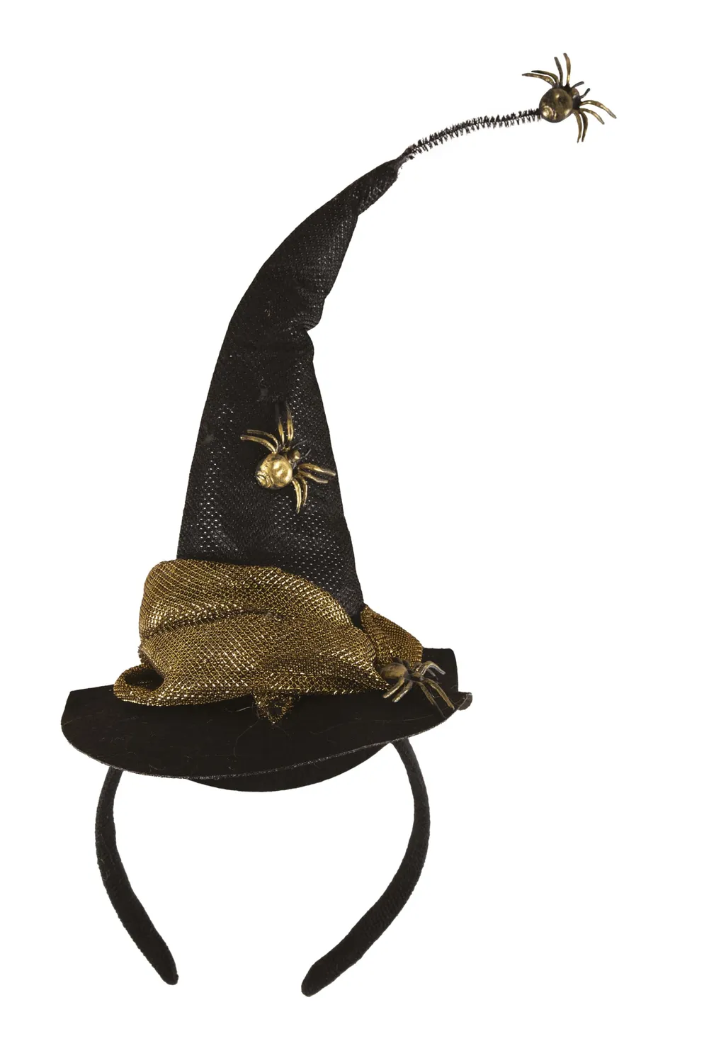 P'tit Clown 23015 cerchietto cappello ragno nero oro