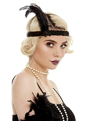 Funidelia Fascia Charleston accessorio donna nero anni 20