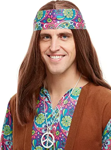 Funidelia Anni 60 Collana Hippie costume donna uomo plastica