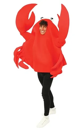 P'tit Clown Costume Granchio Adulto Rosso Taglia Unica