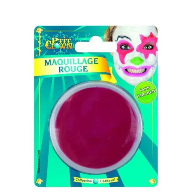 P'tit Clown 91015 fard grasso rosso 10g viso lavabile