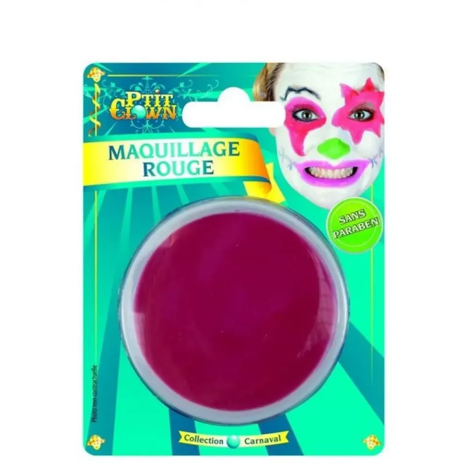 P'tit Clown 91015 fard grasso rosso 10g viso lavabile