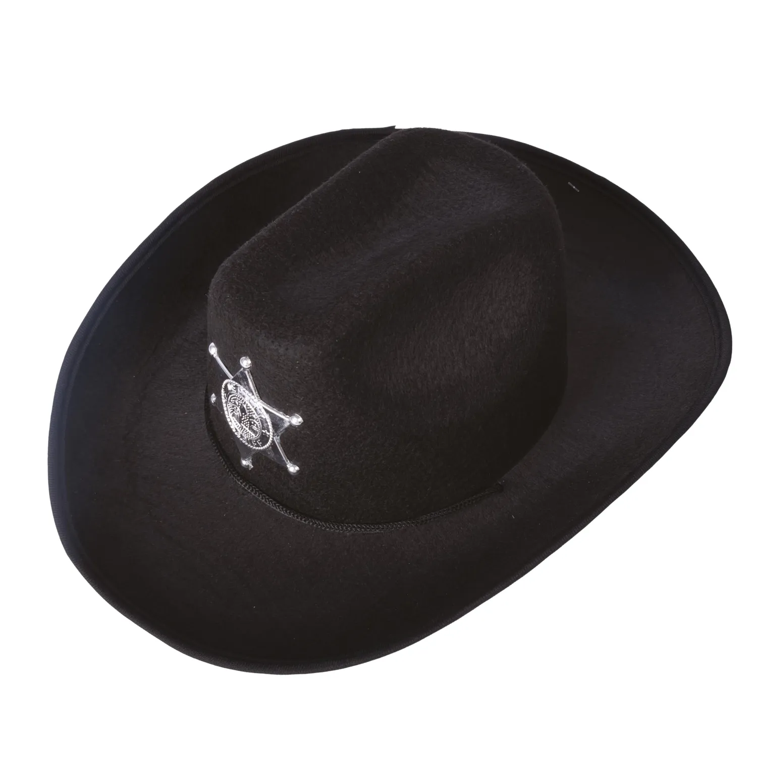 P'tit Clown 11236 cappello sceriffo bambino nero feltro