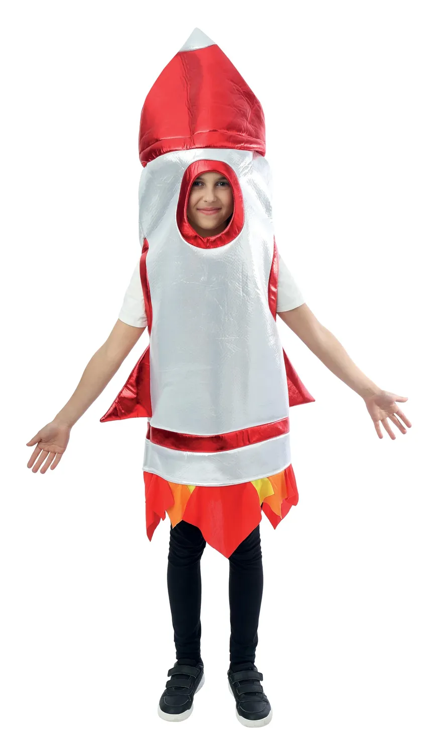 P'tit Clown razzo tunica costume bambino 10-12 anni