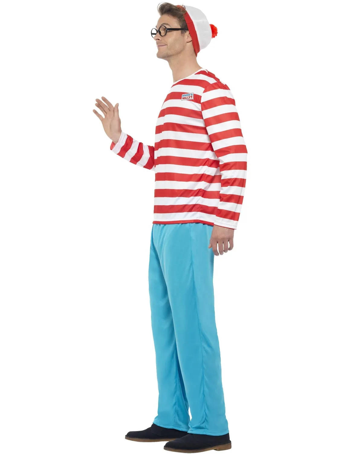 Smiffys Where's Wally Costume uomo 4 pezzi S