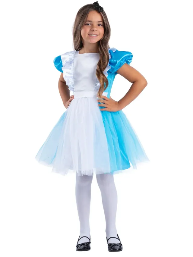 Smiffys Wonderland Alice costume bambina blu taglia L 10-12 anni