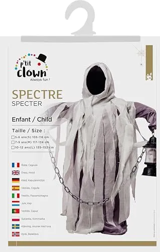 P'tit Clown Spettro Costume Bambino 128-140 cm Halloween