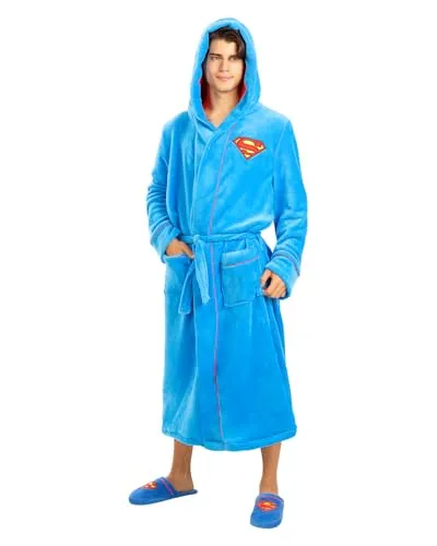 Funidelia Accappatoio Superman Uomo L-XL con Cappuccio