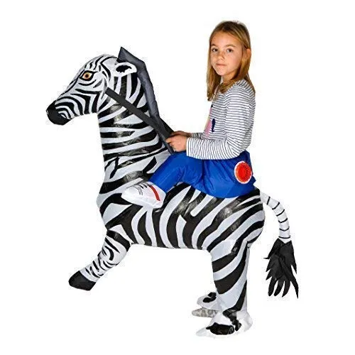 Bodysocks zebra costume gonfiabile bambini 5-11 anni