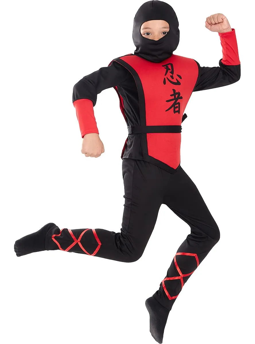 Funidelia Costume Ninja bambino rosso 3-4 anni