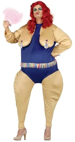 Fiestas Guirca Drag Queen costume tuta seni 48-50 M uomo