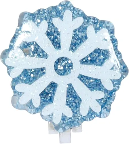 Fiestas Guirca orecchini fiocco di neve bianchi 1 paio PVC