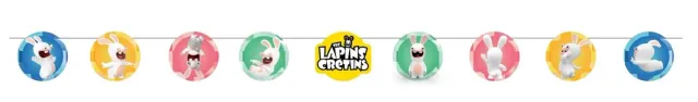 P'tit Clown Conigli Cretini 23338 ghirlanda 3,6 m compleanno
