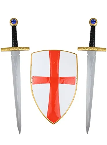 Funidelia Templari set cavaliere bambino spada e scudo
