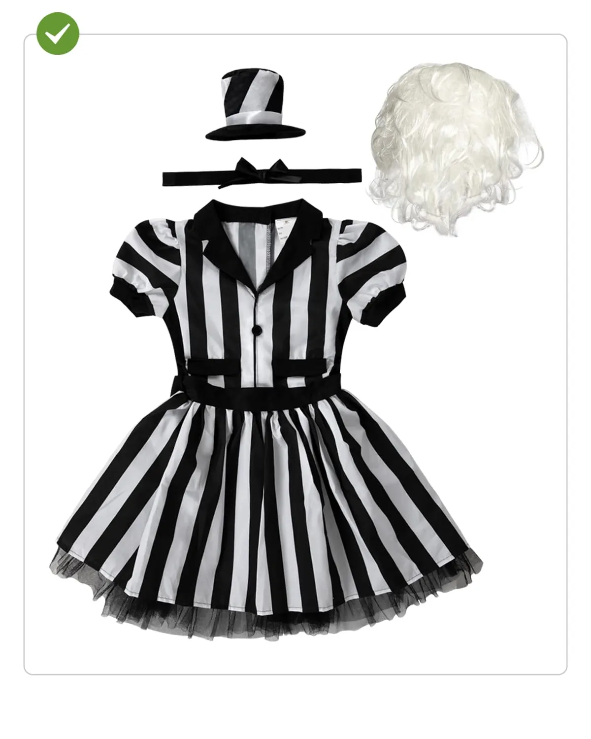 Funidelia Beetlejuice costume donna S con parrucca