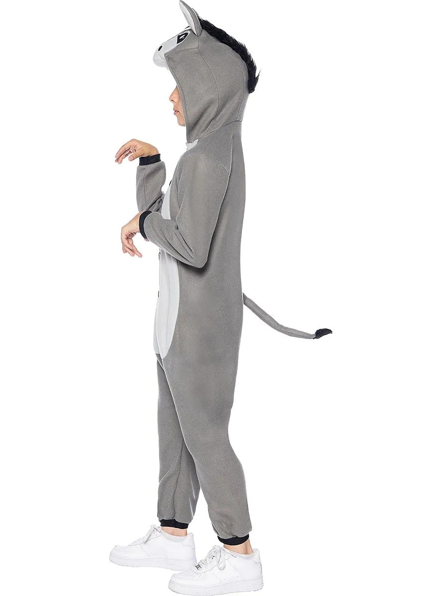 Funidelia asino costume onesie bambino 10-12 anni grigio