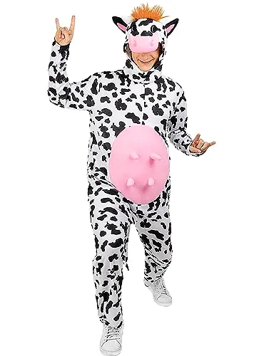 Funidelia Costume da Mucca adulto bianco animali