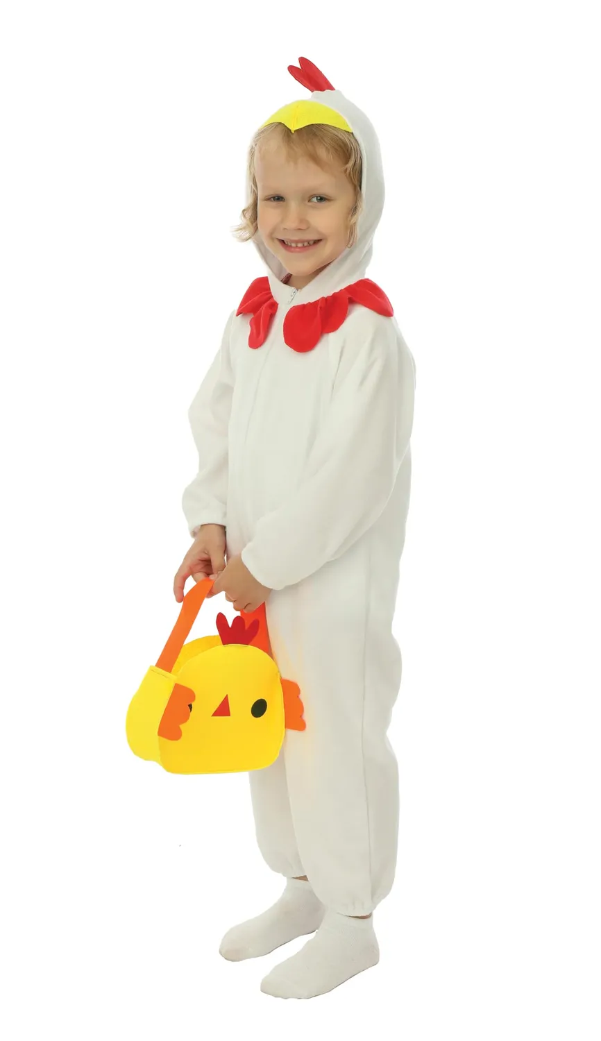 P'tit Clown costume pulcino bambino giallo per Pasqua
