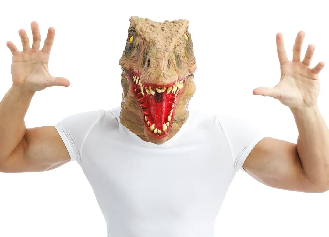 P'tit Clown T-Rex maschera lattice adulto taglia unica