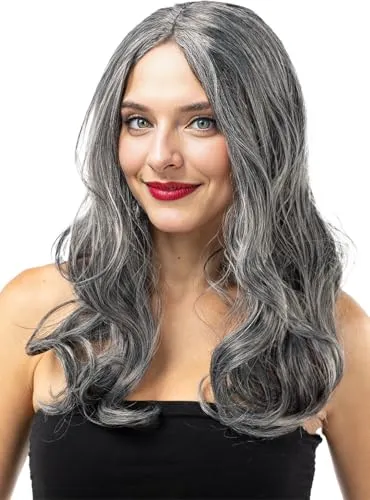 Funidelia Parrucca da Strega Donna Nera Halloween