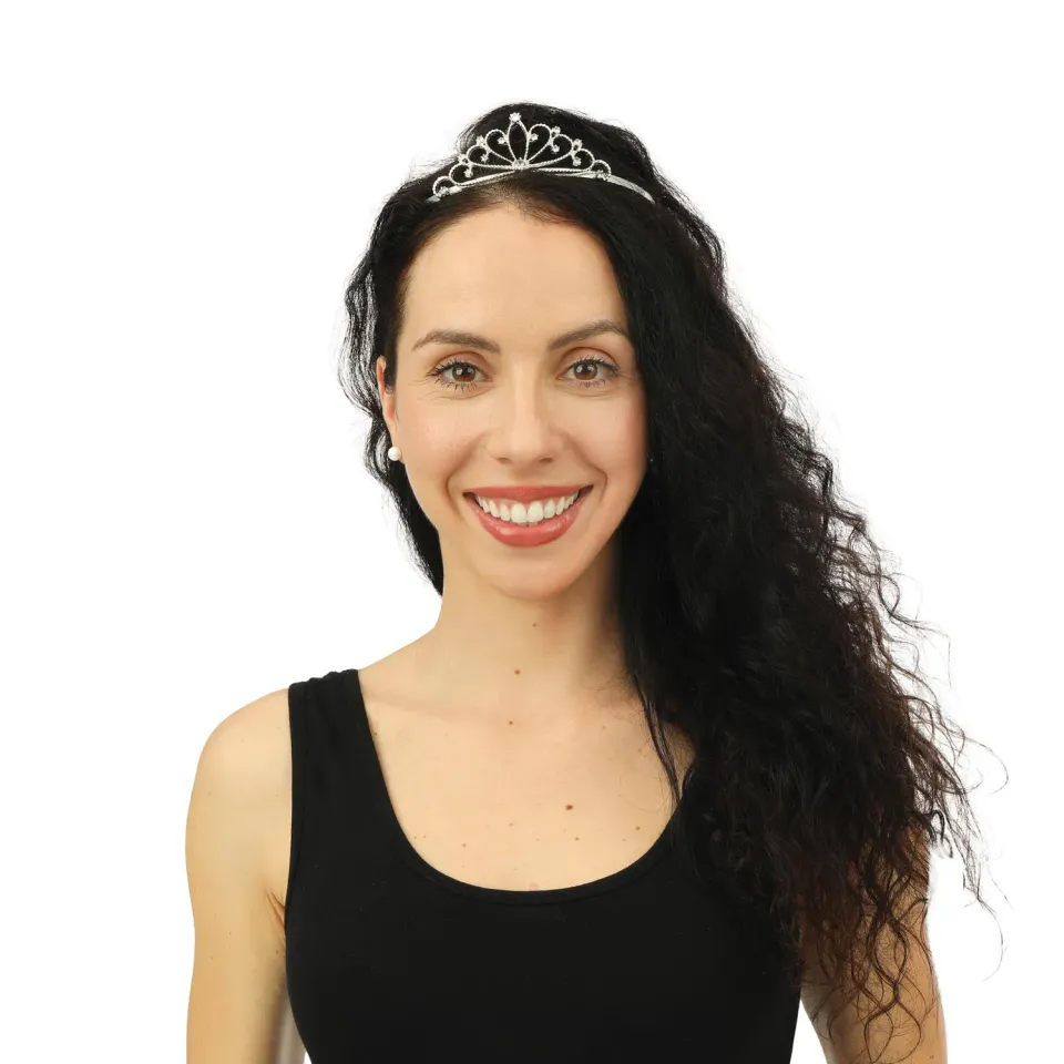 P'tit Clown Tiara Principessa metallo strass taglia unica