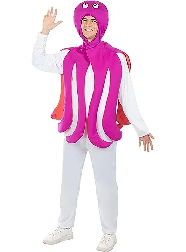 Funidelia costume polpo adulto azzurro animali mare