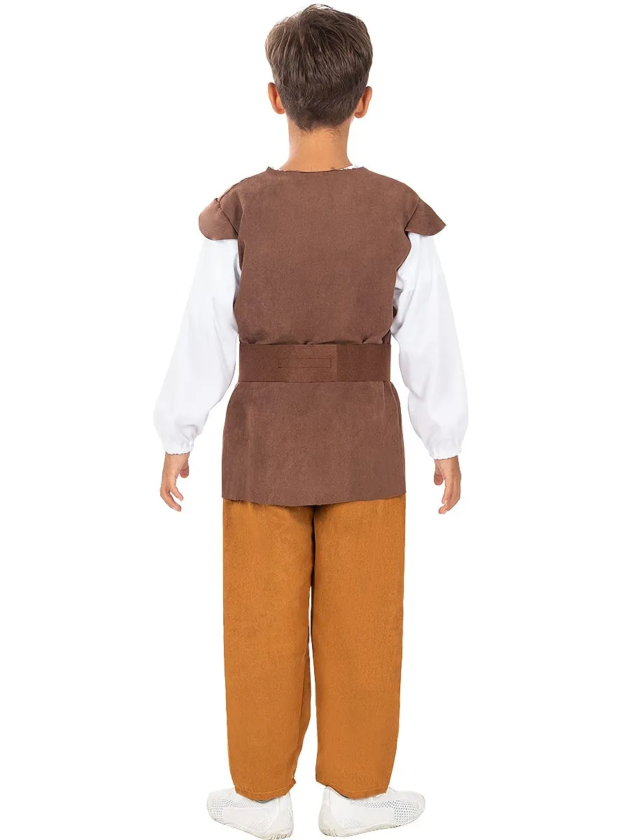 Funidelia Locandiere Medievale costume bambino 3-4 anni marrone