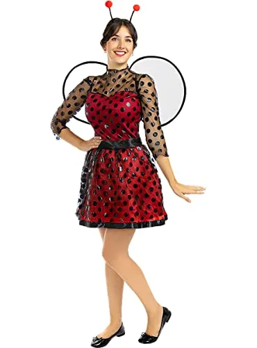 Funidelia Coccinella costume donna M multicolore Carnevale