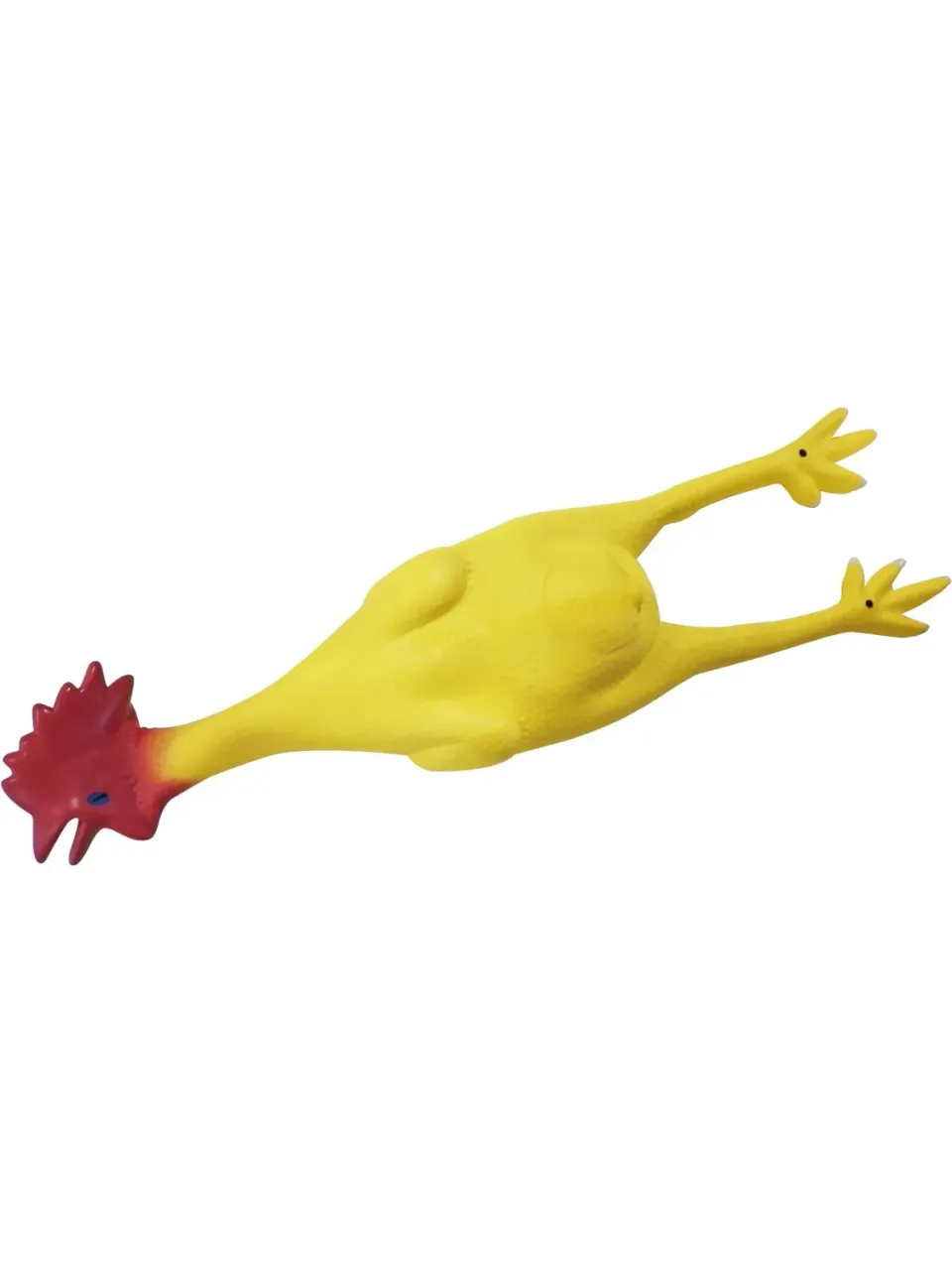 Smiffys Plucked Rubber Chicken Pollo Giallo