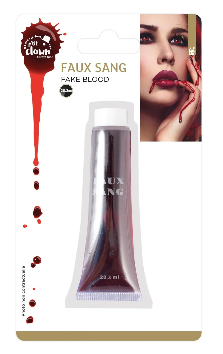 P'tit Clown sangue finto gel 28 ml trucco Halloween