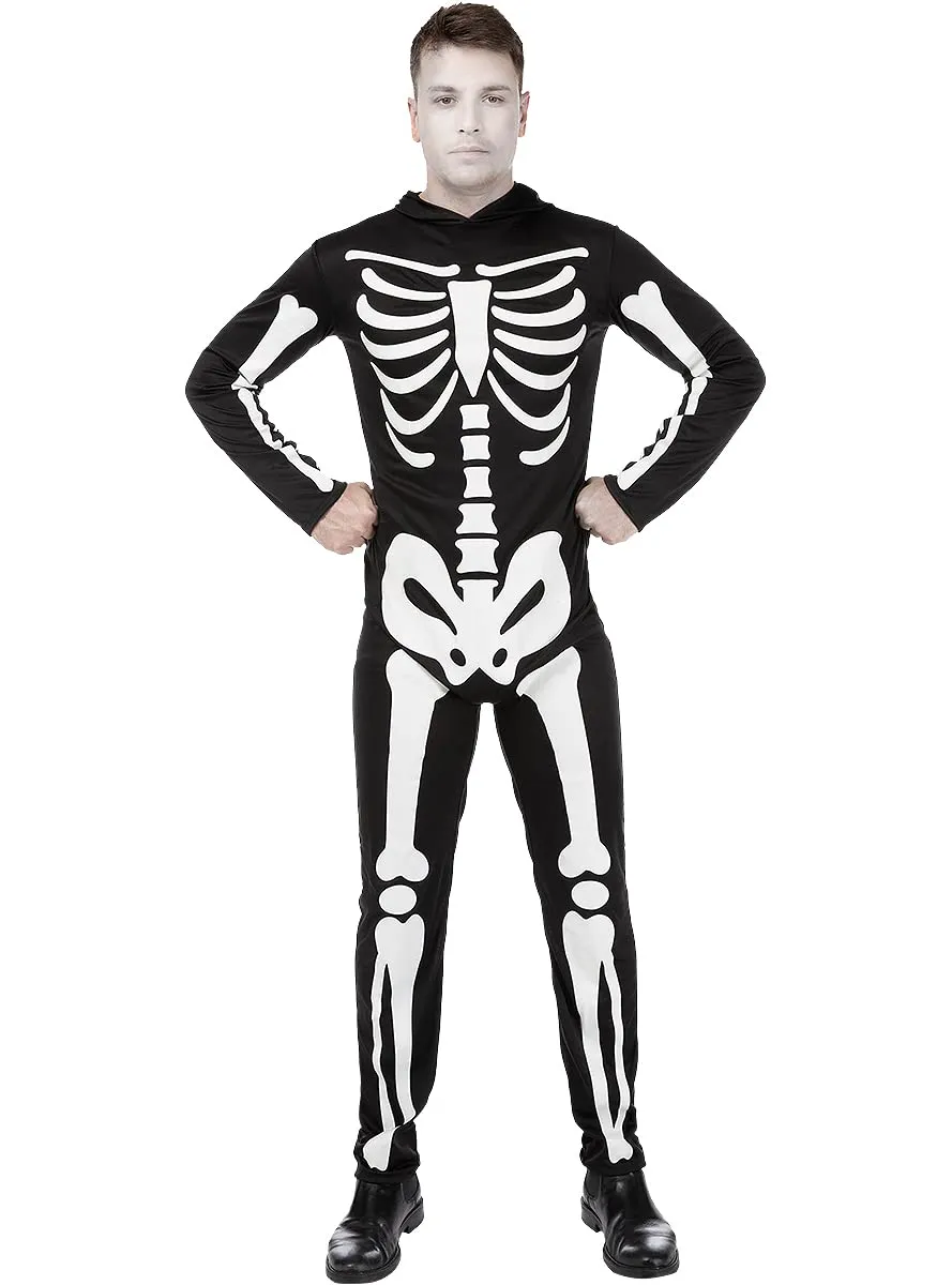 Funidelia Scheletro costume uomo nero horror Halloween