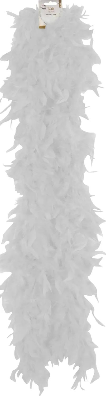 P'tit Clown Boa Piume Bianco 1,8 m 50 g Serata