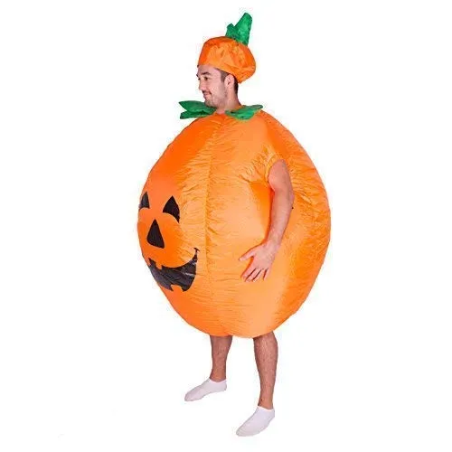 Bodysocks costume gonfiabile zucca adulto arancione