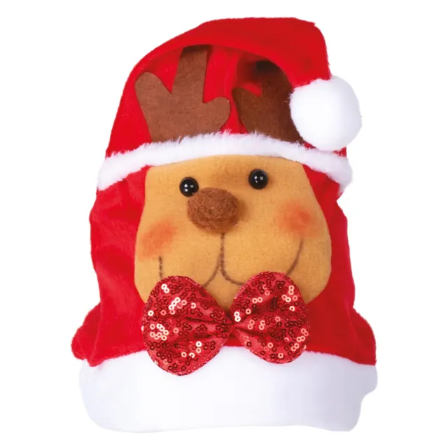 P'tit Clown 19426 Berretto Babbo Natale Adulto Rosso