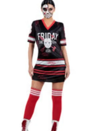 Smiffys Friday the 13th 81000 Vestito Donna Hockey Nero