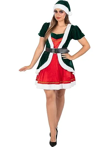 Funidelia Elfa Natalizia Costume Donna M verde sexy
