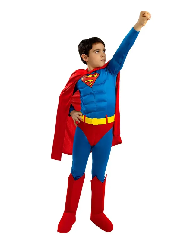Funidelia Superman Deluxe Bambino 7-9 Anni con Mantello