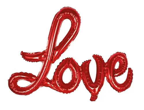 P'tit Clown Love palloncino alluminio rosso San Valentino