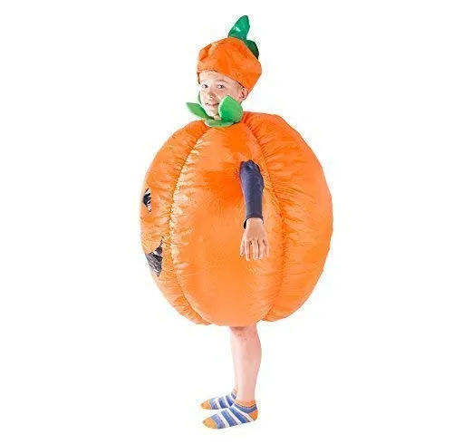 Bodysocks Costume Gonfiabile Zucca Bambini Arancione