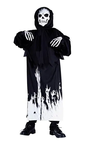 P'tit Clown costume scheletro bambino fosforescente Halloween