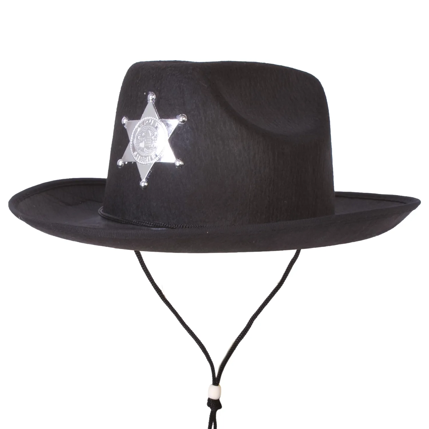 P'tit Clown 90652 cappello sceriffo nero feltro