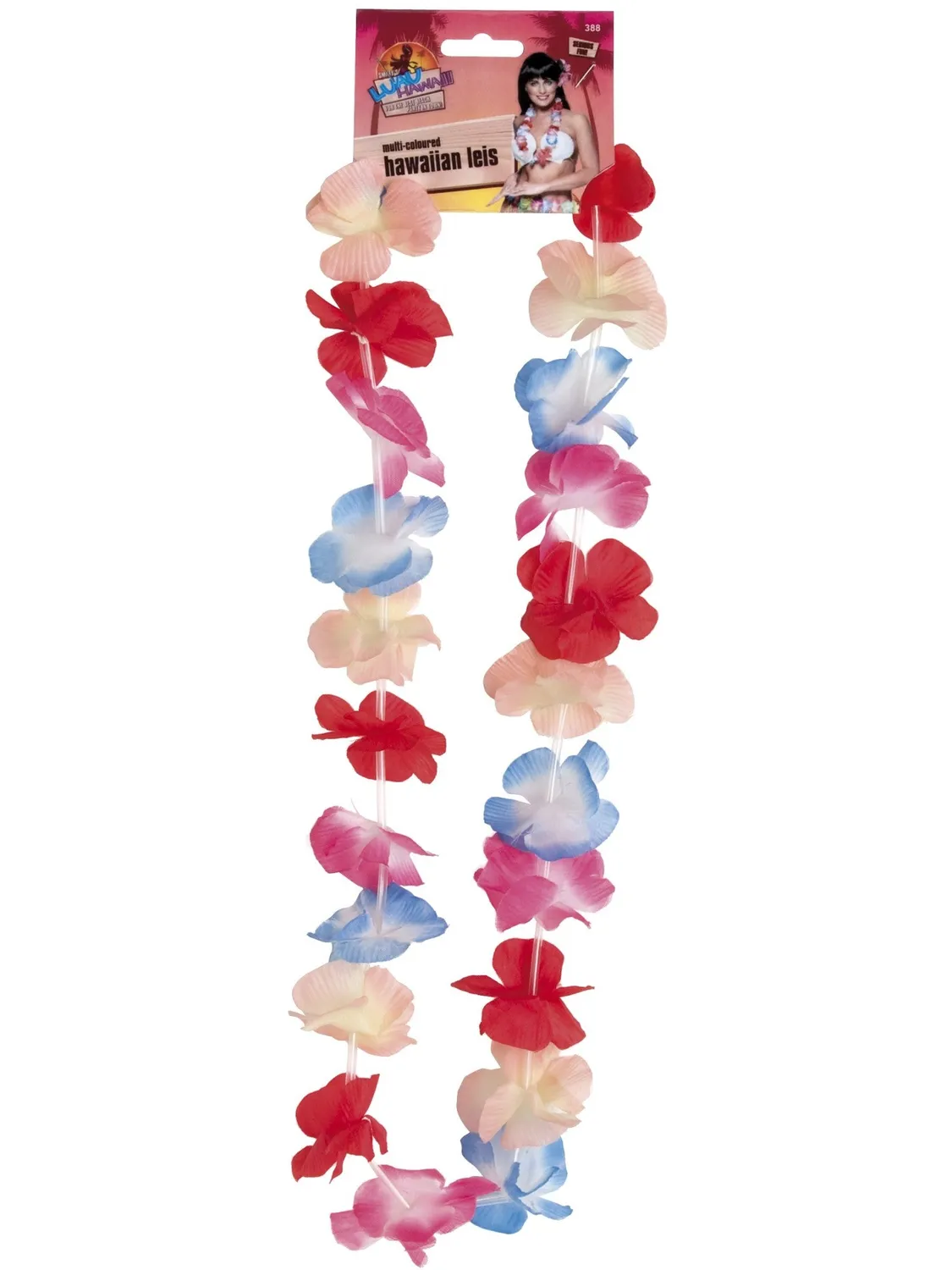 Smiffys ghirlanda hawaiana fiori multicolore adulto