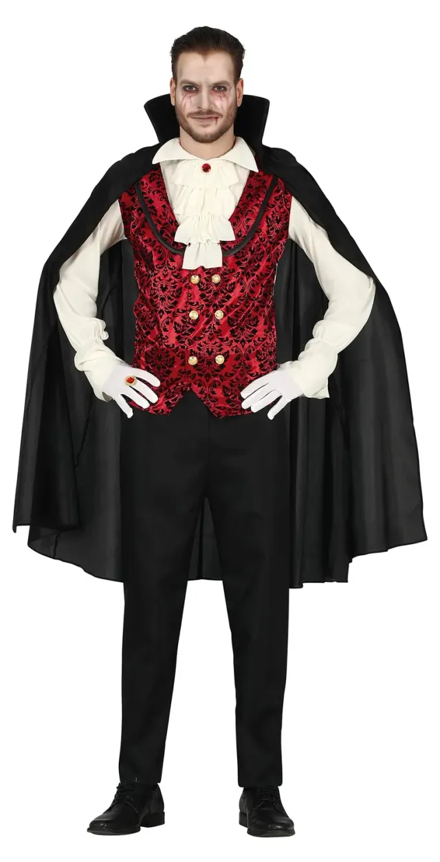 Fiestas Guirca vampiro classico costume uomo S rosso nero