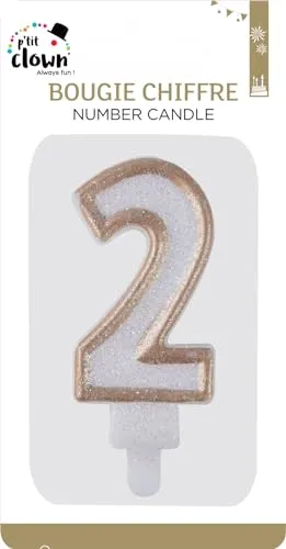 P'tit Clown 21192 candelina numero 2 oro